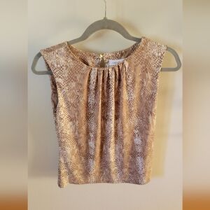 Snake Print Sleeveless Top